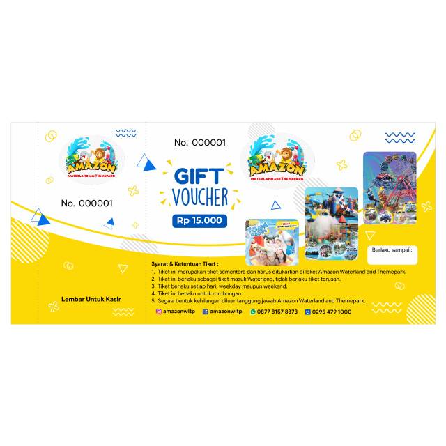 Tiket Masuk Wisata Amazon Waterland And Themepark Shopee Indonesia