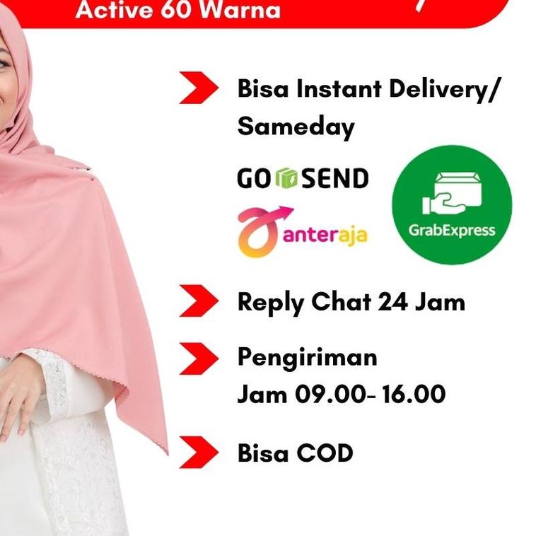 Kerudung Jumbo - Hijab Syari - Jilbab Khimar Ukuran 130 x 130 - Voal Miracle Syari Umama