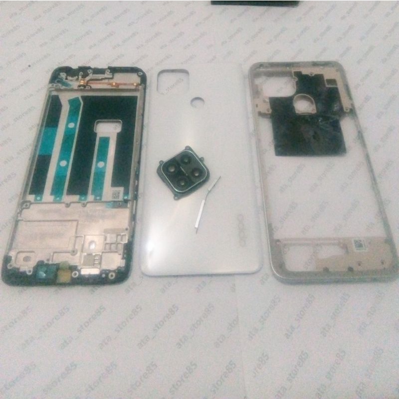 Fullset Oppo A15 | A 15 Backdoor Backdor Backover BC Back Casing Kesing Housing Tutup Belakang Baterai Original