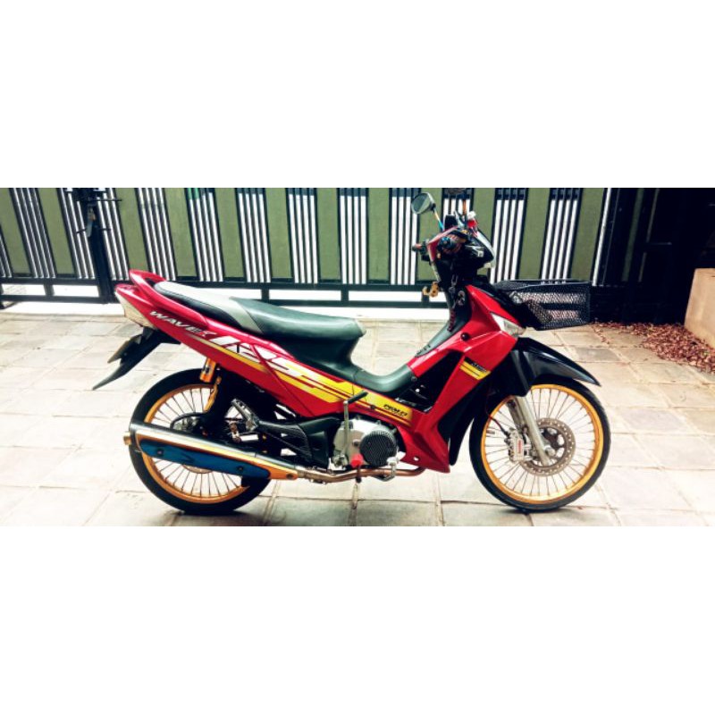 stiker supra x 125 wave ritrama laminasi