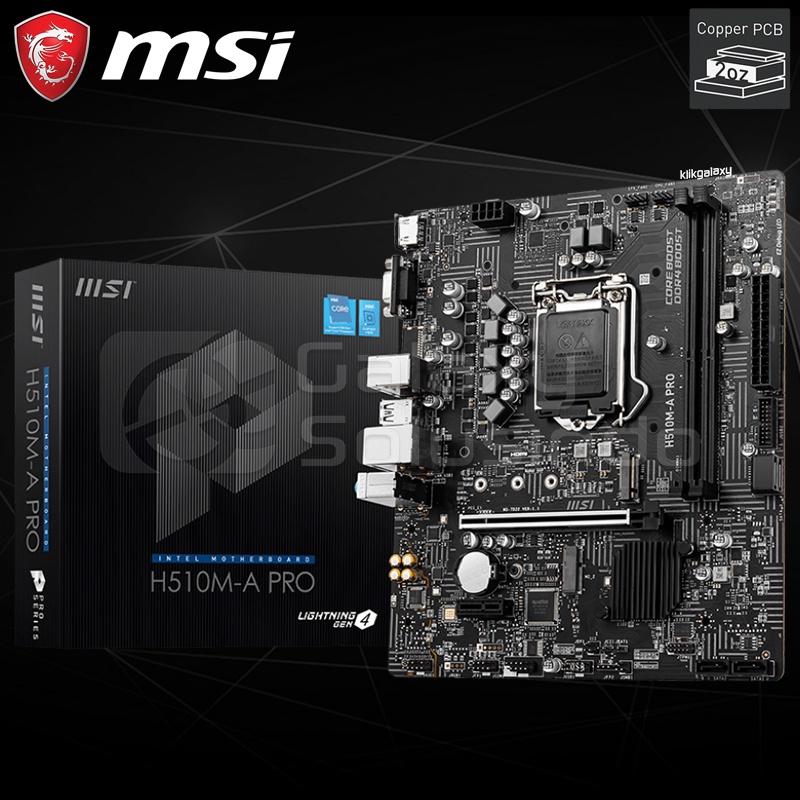 Jual MSI H510M-A PRO (Intel LGA1200, H510, DDR4) - Rocket Lake ...