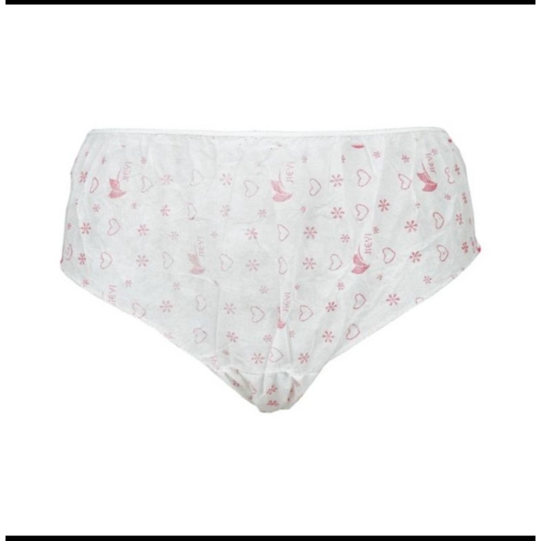 Celana dalam wanita sekali pakai Nathalie paper panties NTC 1040 isi 6pcs celana dalam kertas