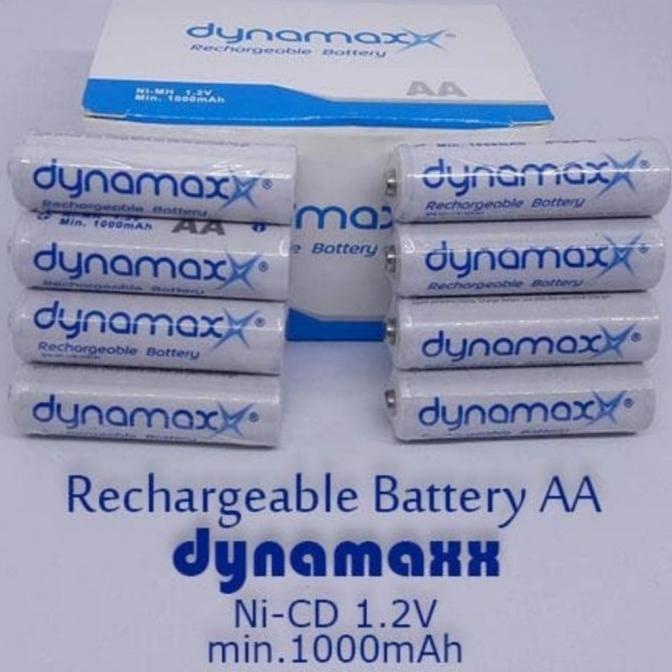 @#@#@#] Baterai charger/cas AA 1000 mah dynamax