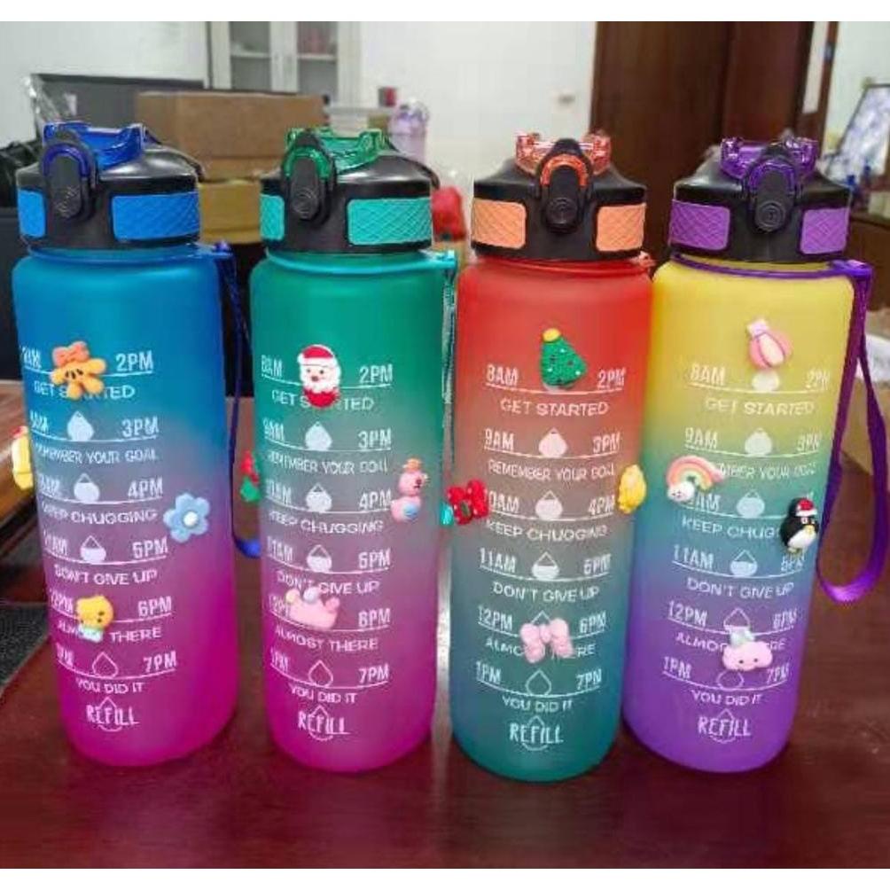 BOTOL 1LITER FREE STIKER 2D VIRAL/NAGITA/BOTOL PELANGI PENANDA WAKTU TERLARISS...,,,,,
