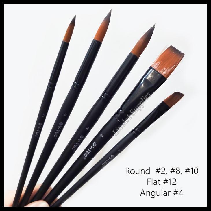 

V-Tec Brush Vt-540 Set 5 / Kuas Lukis Set 5