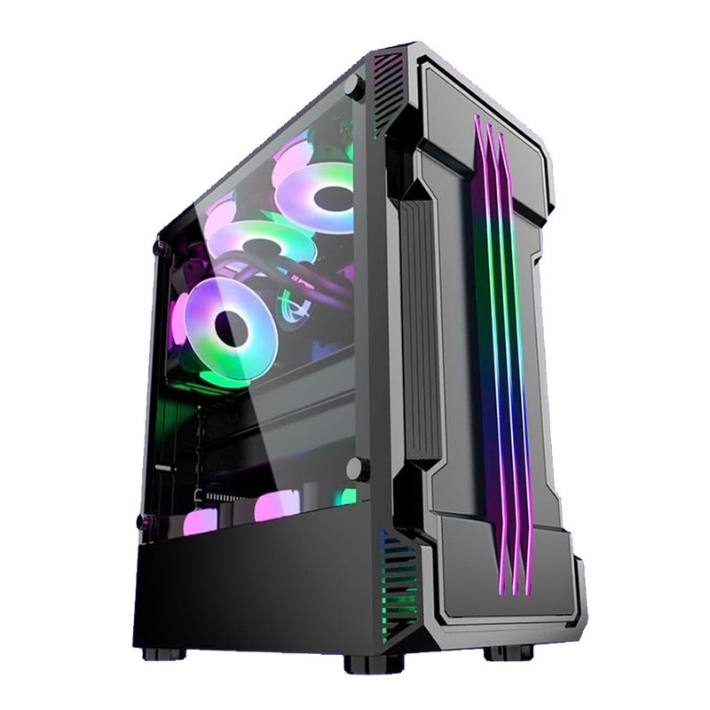 Casing Simbadda Battleground 08 RGB ATX Gaming Case