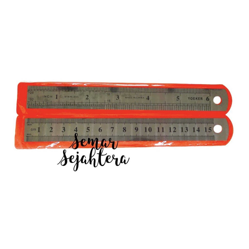 

[PCS] GARISAN BESI / GARISAN STAINLEES YOEKER 15 CM*