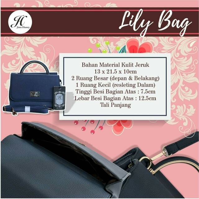 Tas Murah Jims Honey Lily Bag Daily Hangout Simple / Tas Jimshoney Slingbag Wanita Unik Multifungsi