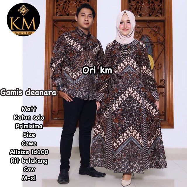 Couple Gamis batik Deanara