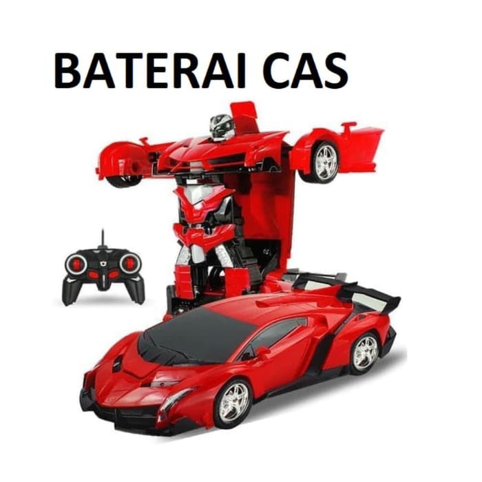 RC TRANSFORMER MOBIL REMOT KONTROL JADI ROBOT REMOTE CONTROL LAST KNIGHT BATERAI CAS TERBARU