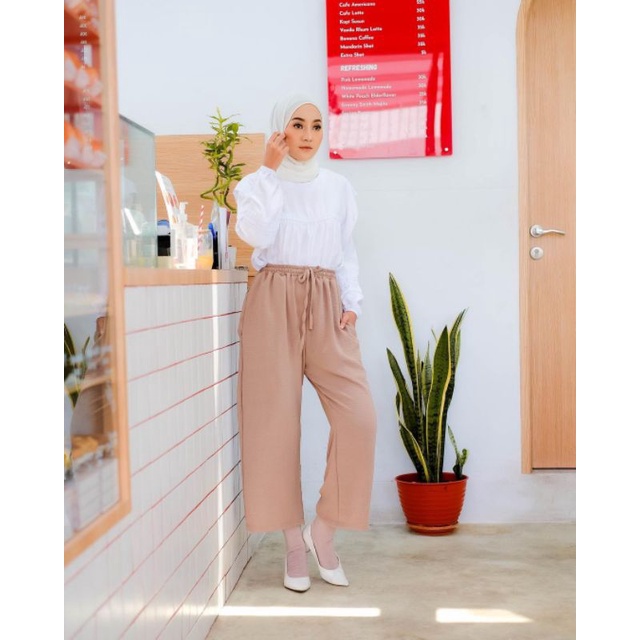 PAKAIAN WANITA - ARSY PANTS - CELANA WANITA - AIRFLOW - CELANA BAHAN - PAKAIAN TERLARIS