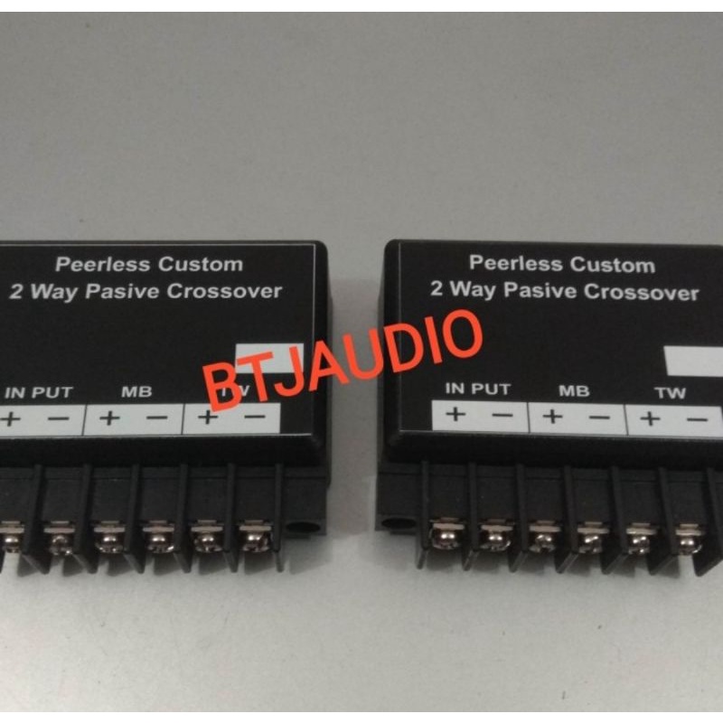 CROSSOVER PASIF SPEAKER 2 WAY UNTUK MOBIL PEERLESS CUSTOM