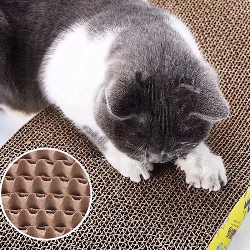 mainan kucing / Papan garukan kucing / yang tahan lama dan tahan di garuk menyenangkan persediaan hewan peliharaan