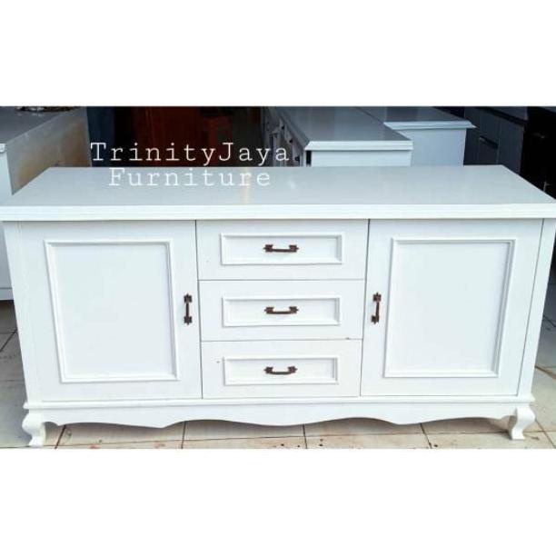 Meja Tv Bufet Tv Kayu Blokteak 160Cm Ebwajik