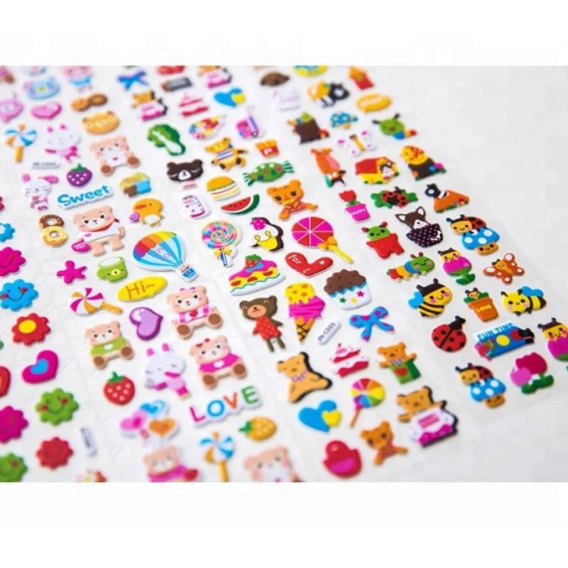 Stiker Anak Timbul Karakter Lucu / Stiker Tempel Motif Lucu