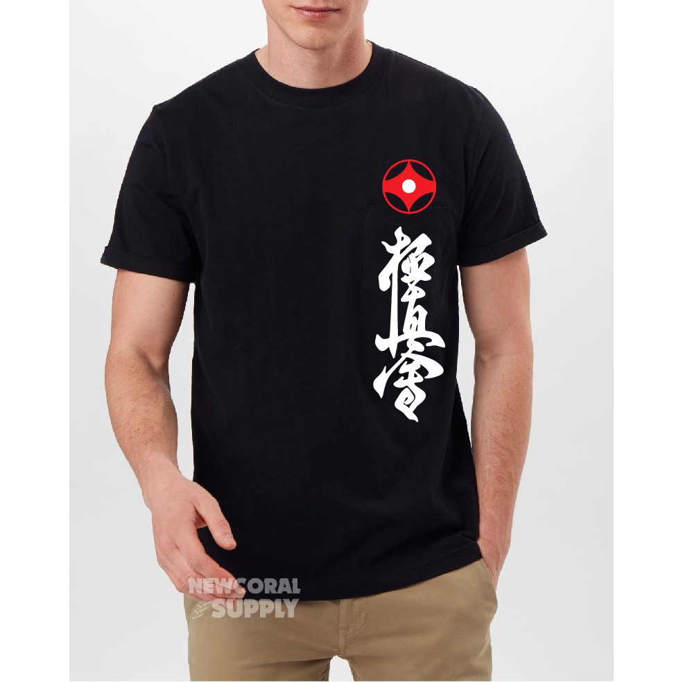 Baju Kaos Tshirt Karate/Kyokushin kaikan Cotton Combed 30s Kualitas Distro Termurah