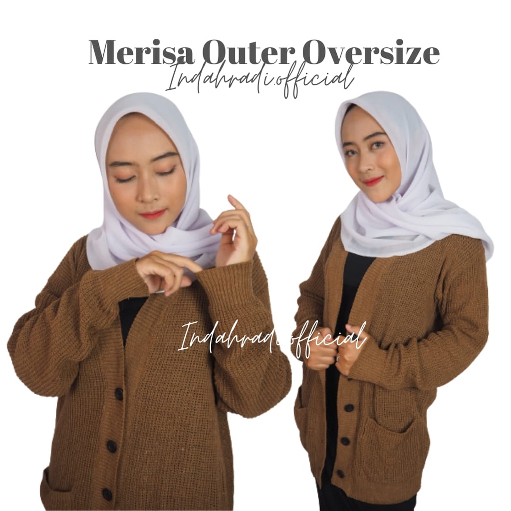 MERISA CARDIGAN RAJUT TEBAL OUTER OVERSIZE CARDY WANITA 7 GET CROP KNIT