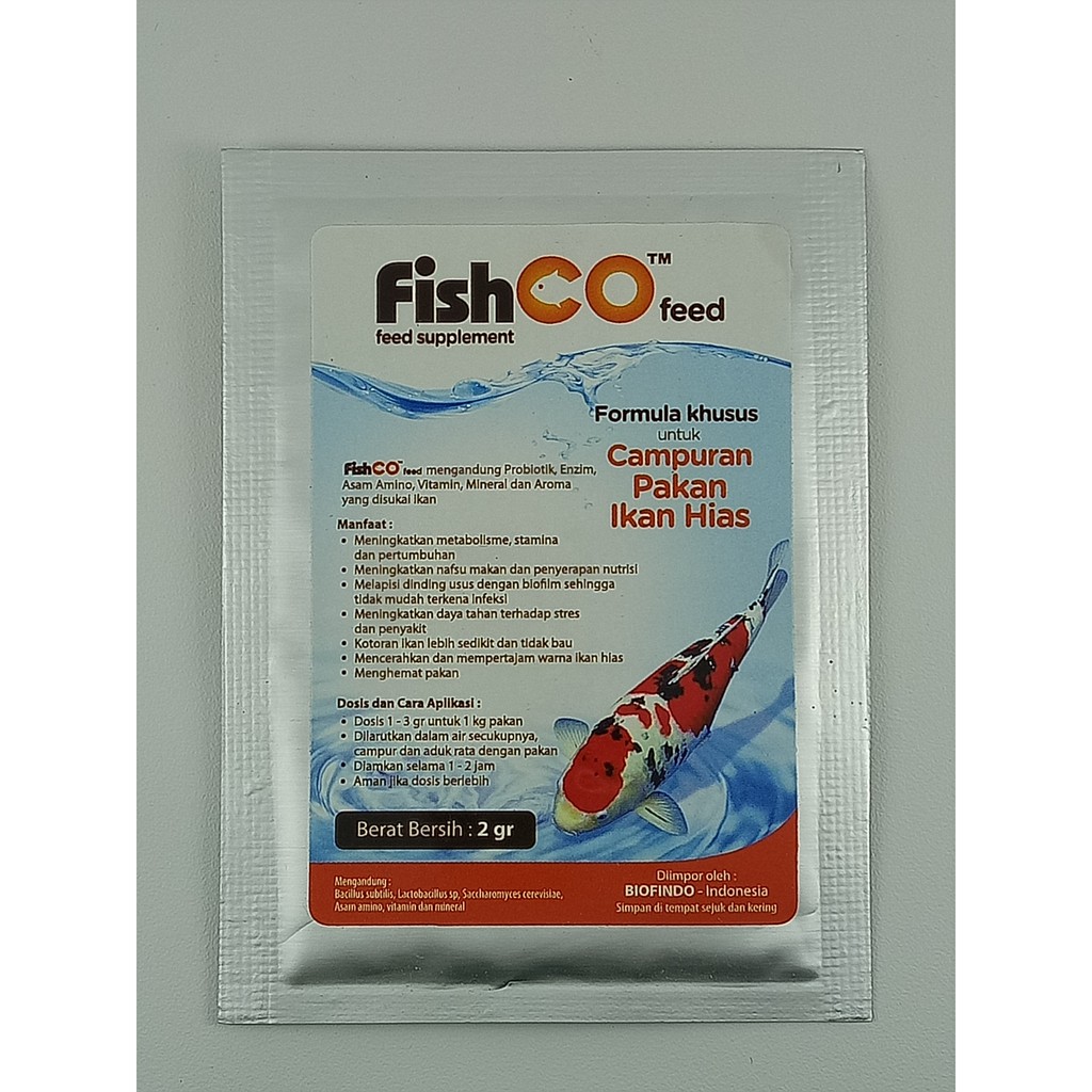 Fishco Feed 2 Gram Campuran Pakan Ikan Hias Shopee Indonesia