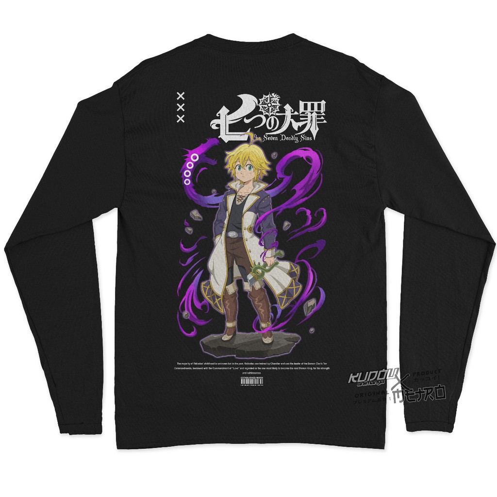 Longsleeve Meliodas Dragon Sin Seven Deadly Sins Nanatsu No Taiza Anime Manga Premium