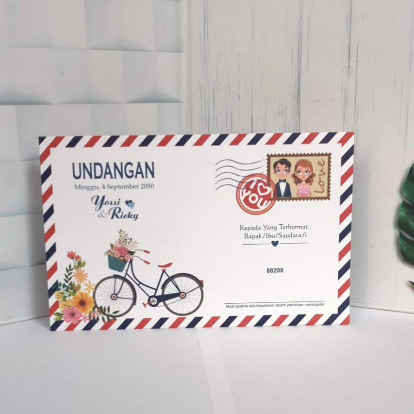 Undangan Pernikahan Amplop / Undangan Khitanan Amplop Minimalis Elegan