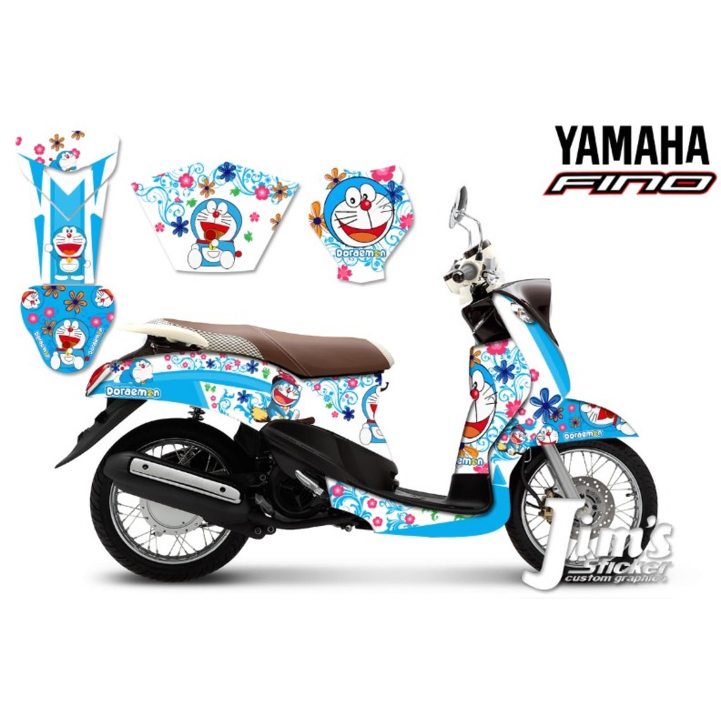 Jual DECAL STIKER DEKAL STICKER MOTOR YAMAHA FINO DORAEMON EDITIONS Indonesia Shopee Indonesia