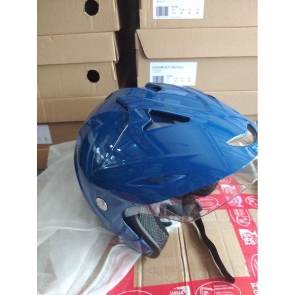 Helm Motor Warna Biru