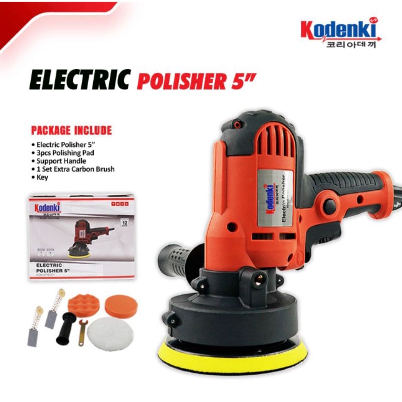 Kodenki mesin poles polisher 5 inch alat poles mobil motor