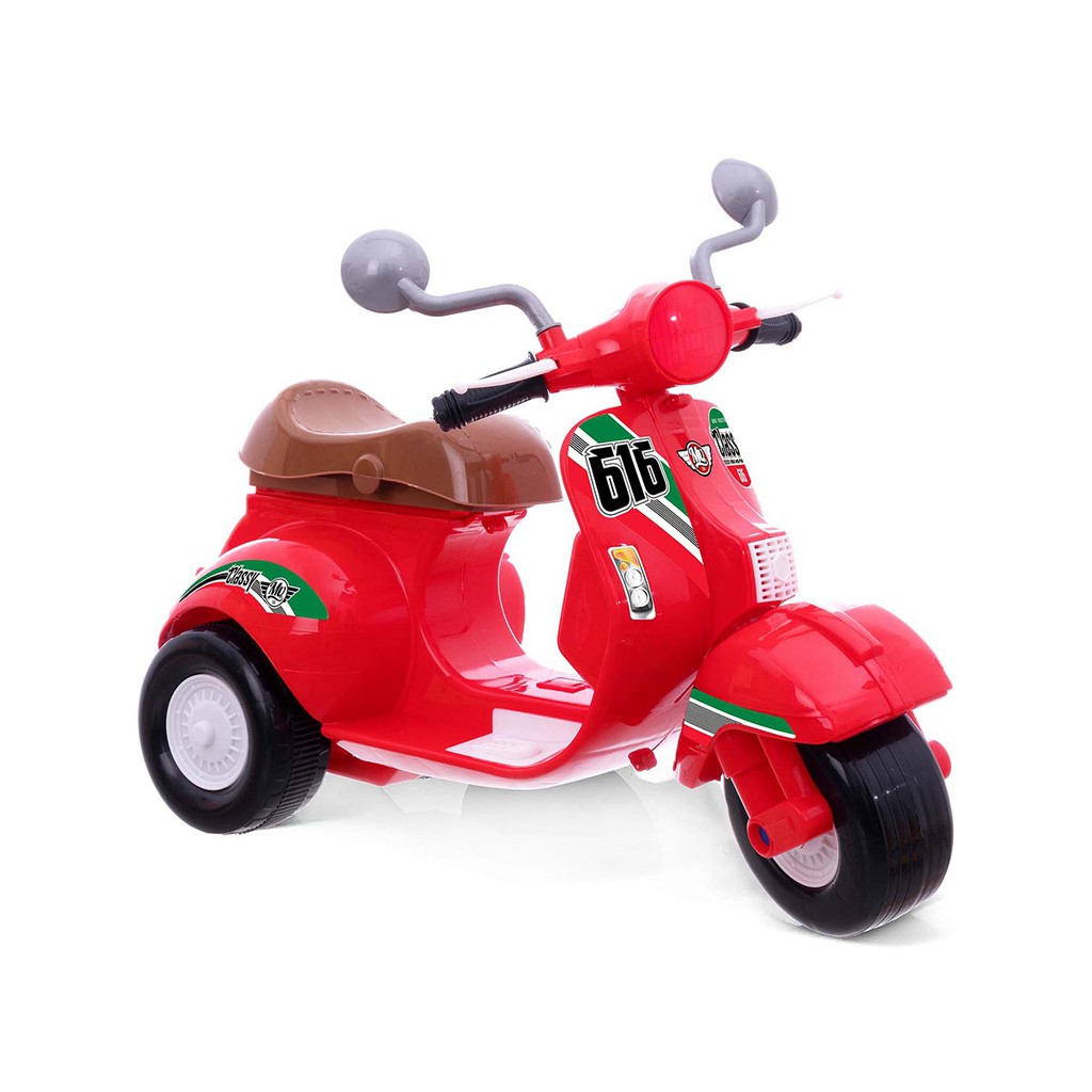 SHP MV616 MAINAN ANAK MOTOR VESPA ANAK VESPA SCOOTER ANAK VESPA DUDUK ANAK VESPA DORONG ANAK