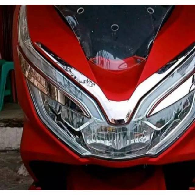 Aksesoris honda pcx 150-garnis depan pcx-headlamp honda pcx