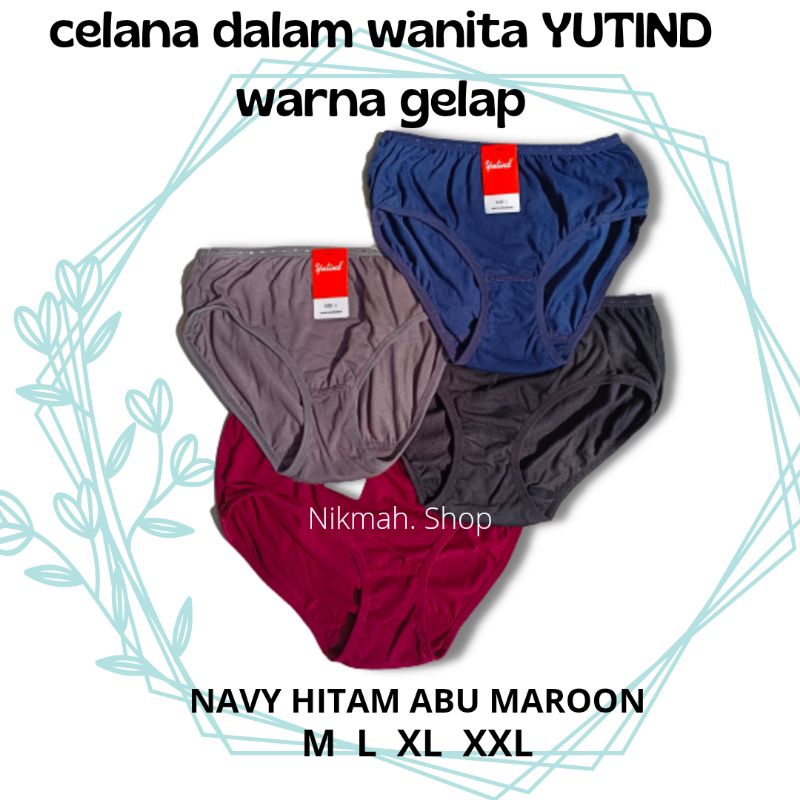 celana dalam wanita YUTIND warna gelap