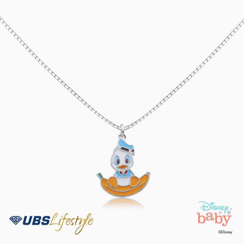 KALUNG ANAK EMAS PUTIH UBS DISNEY DONALD DUCK - 17K PUTIH - KKY0245