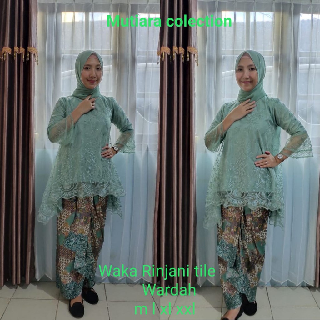 Kebaya Modern Waka Rinjani Tulle Aneka Pilihan Warna