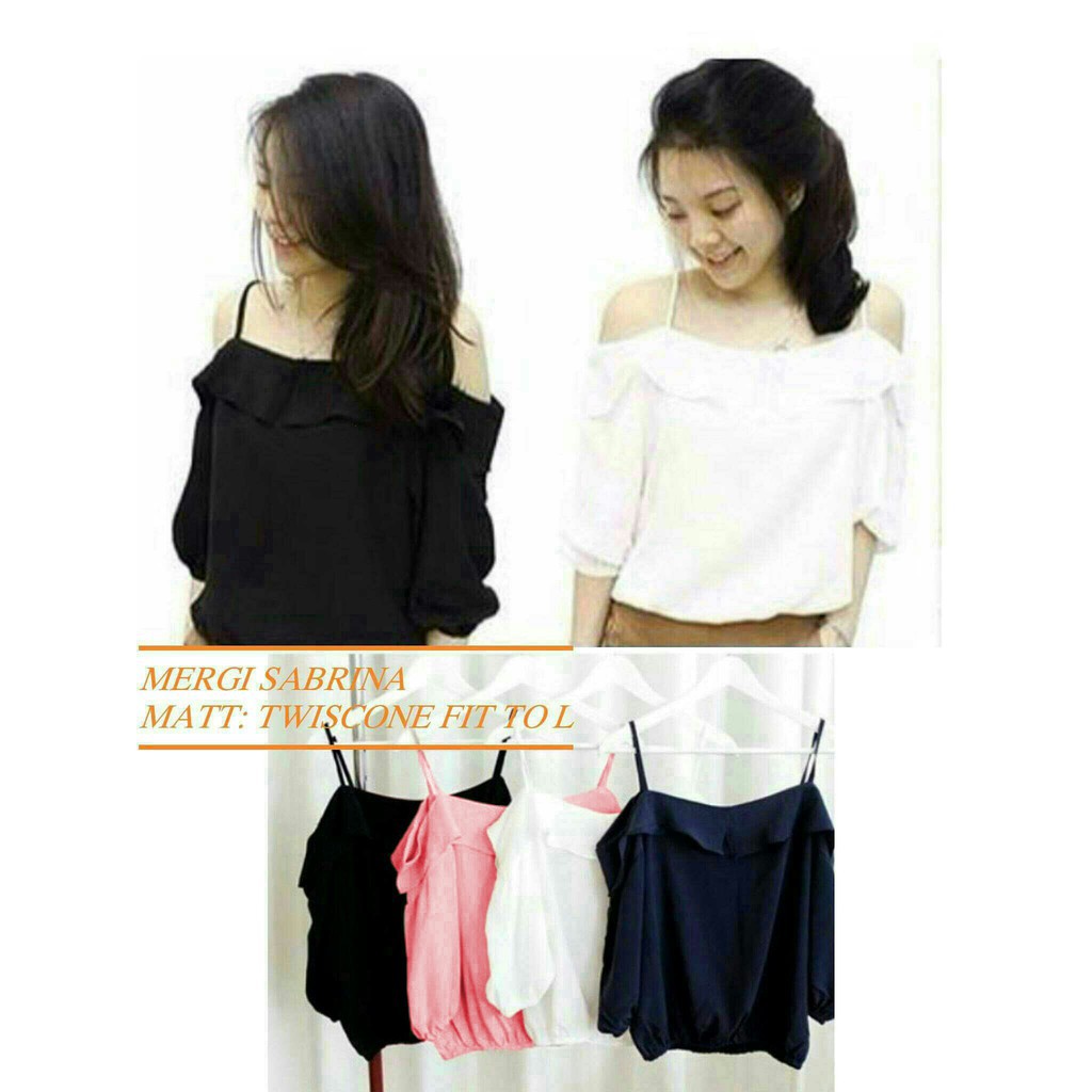 baju 93 couple fit  RX Mergie sabrina  bahan Fashion Twiskon   soft mergi