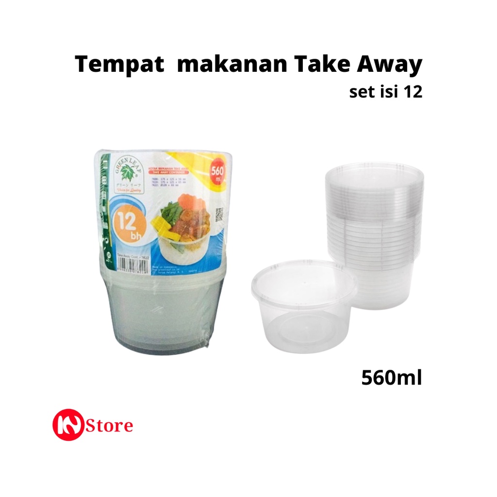 Tempat Makanan Set Isi 12 pcs Ukuran 560ml - Take Away