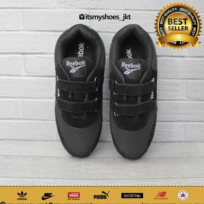 Sepatu Reebok Anak Model Perekat-Sepatu Sekolah Anak Laki Perempuan W7272