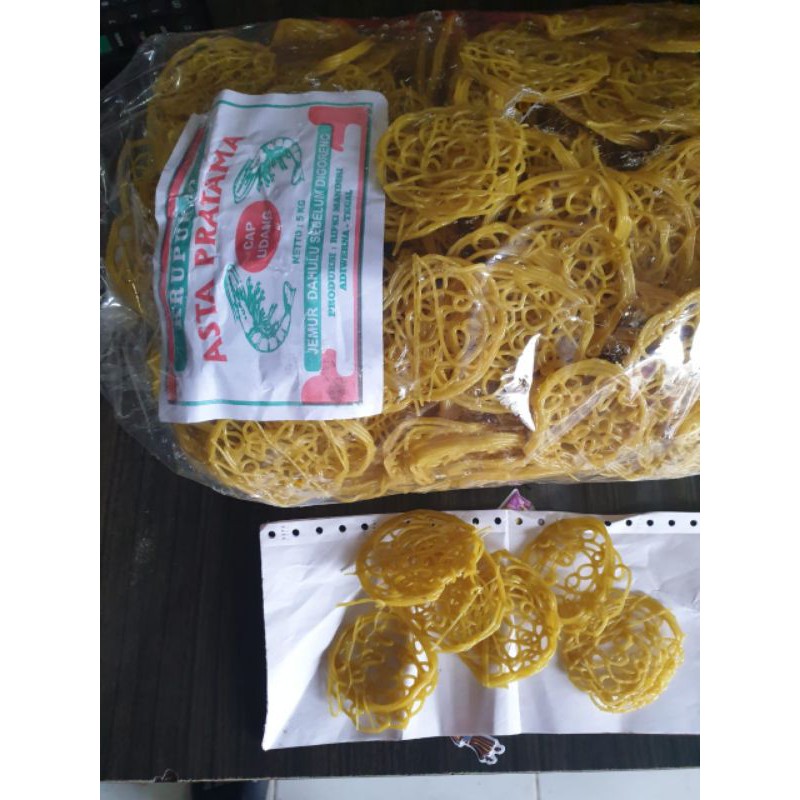 

KERUPUK MIE GOLONG KECIL/CIPLOK/KERUPUK MIE MENTAH/KERUPUK ASTA PRATAMA 1KG