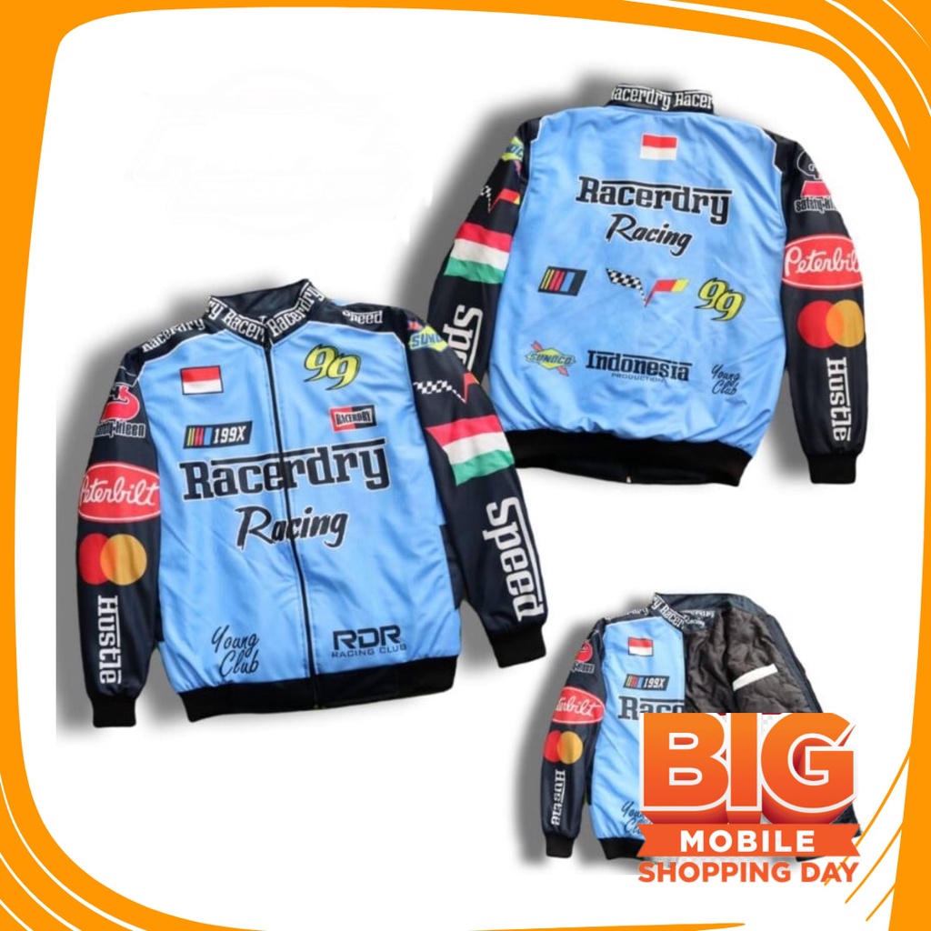 Beautifull Outerware OUter Oversize Purple lavender /  JAKET NASCAR RACING RACERDRY RACER DRY RDR IN