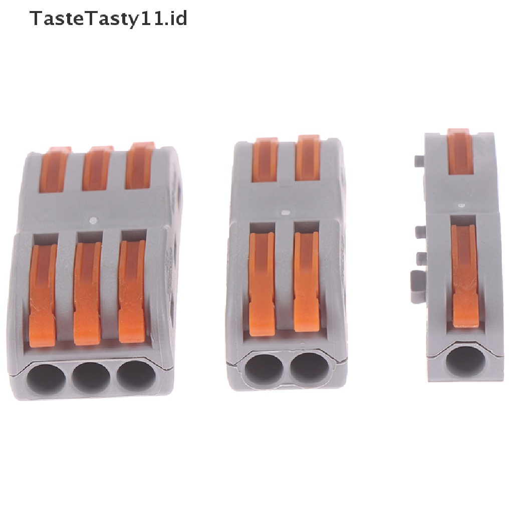 (TasteTasty) Spl-1 2 3 Way Terminal Block Konektor Kabel Listrik Reusable