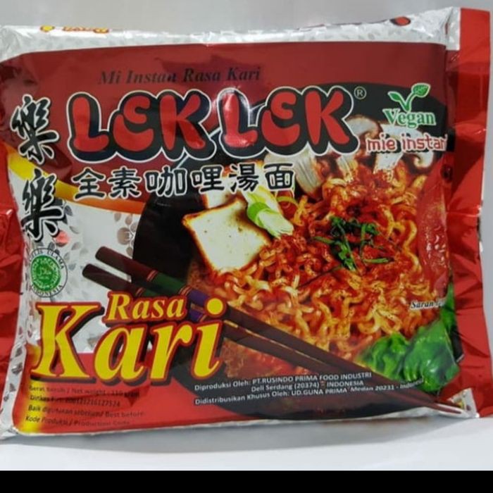 

mie instan lek lek kari vegan / mie instans rasa kari