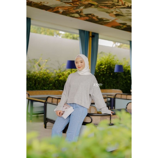 ZANO BASICS Sweater Crop Abu Davine Alze