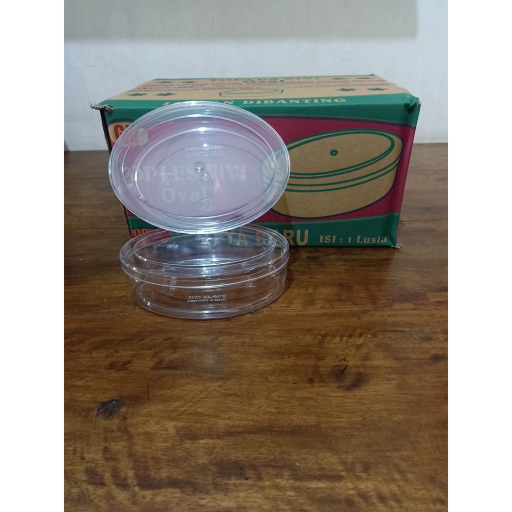Toples Kue Kering Plastik Vivi/Oval - 250 gr