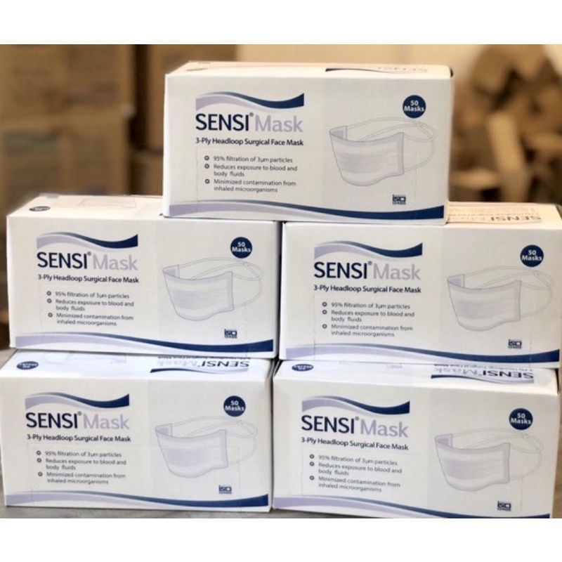 Masker Sensi Headloop - Hijab Per Box isi 50 Pcs