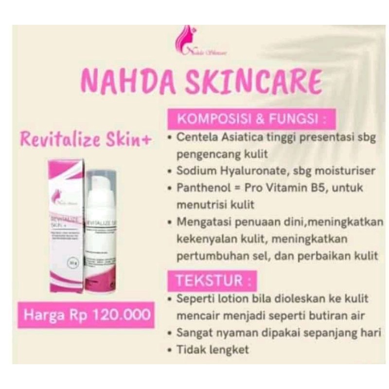 NAHDA SKINCARE 100% ORIGINAL BPOM (grosiran)-Serum revitalizeskin