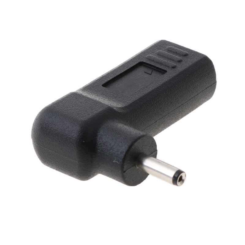 Btsg 90derajat Type-C Female Ke 3.0x1.1mm Untuk DC Male Plug Adapter Converter Untuk Lapt