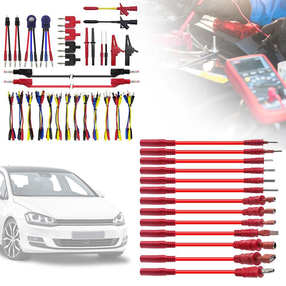 Preva 70PCs/Set Multimeter Test Lead Kit Set Mudah Digunakan Universal Tahan Lama Perbaikan Test Leads