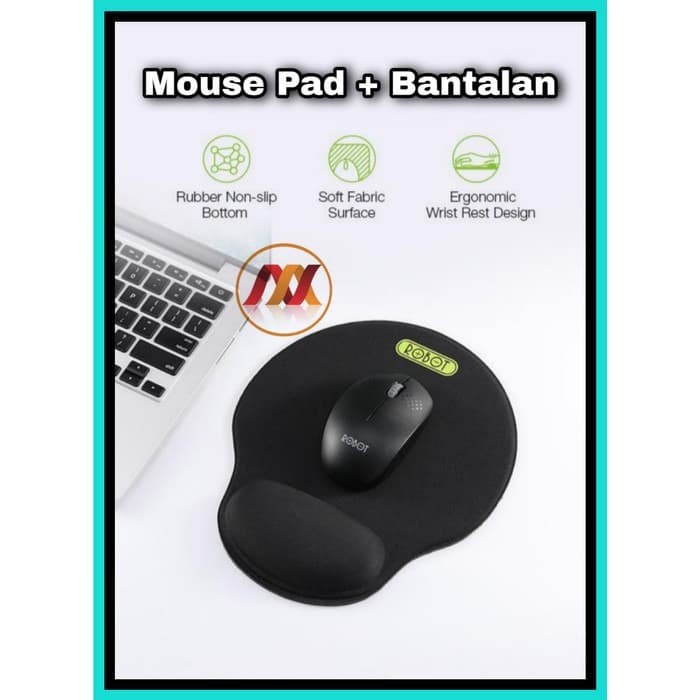 MOUSEPAD ROBOT RP02 NON-SLIP WITH ERGONOMIC REST DESIGN