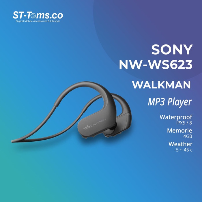 Sony Dustproof and Waterproof Walkman with Bluetooth Headset NW-WS623