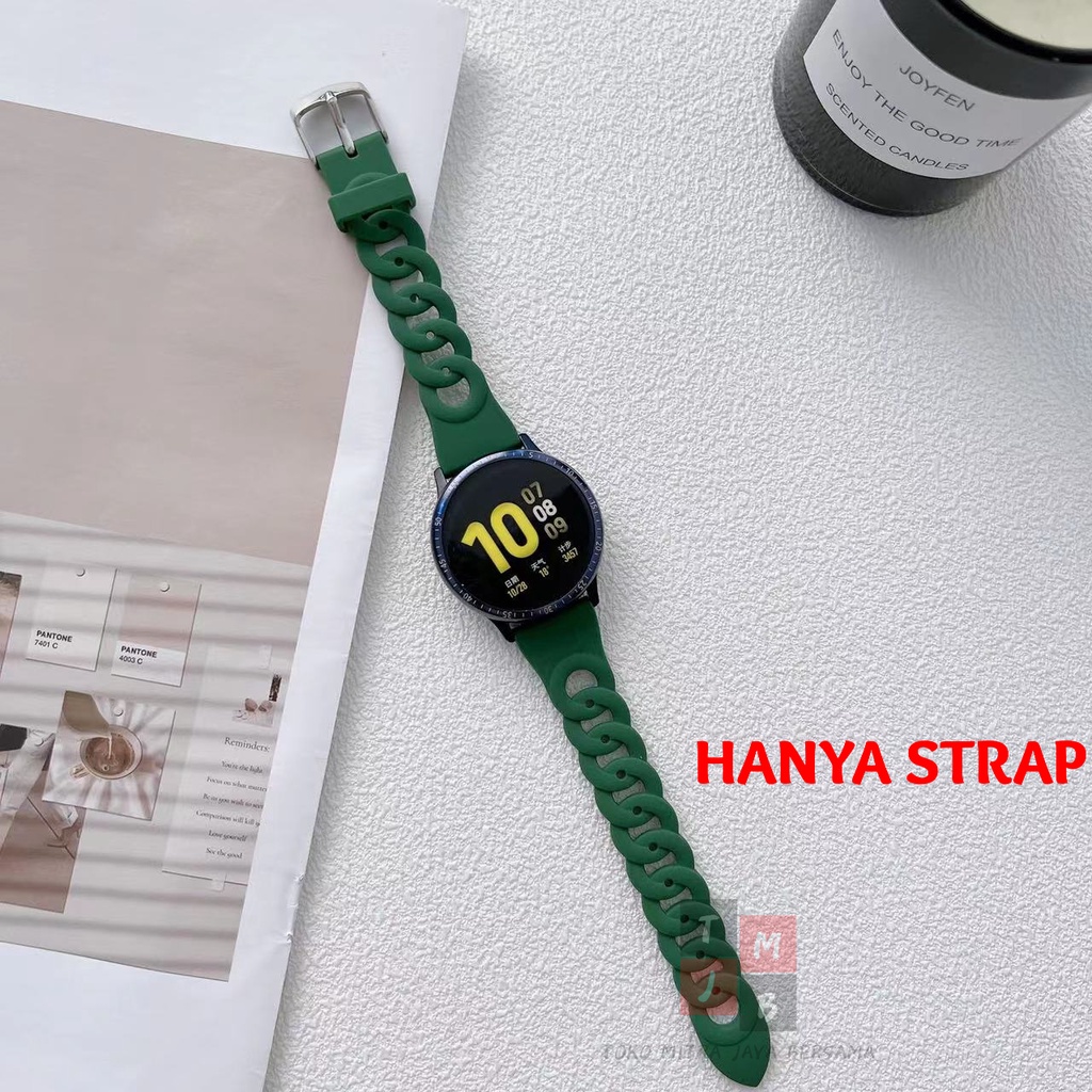 STRAP SMARTWATCH TALI JAM SILICONE SILIKON 22MM UNIVERSAL MODEL KLIP HIGH QUALITY HUAWEI HONOR SAMSUNG MOTIF RANTAI