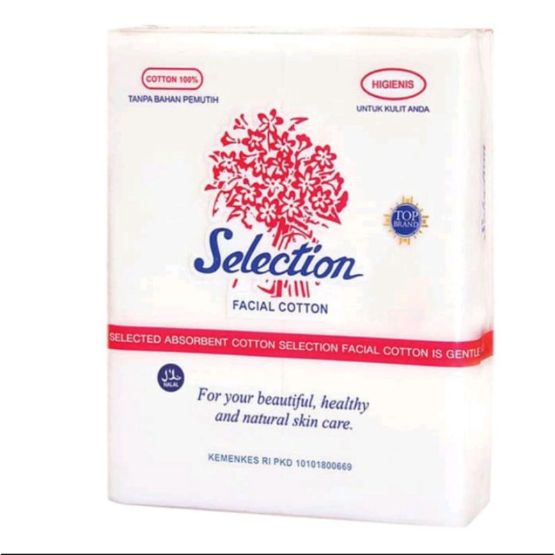 Kapas Wajah Selection 75gr  / Kapas Pembersih Kecantikan Facial Cotton Murah