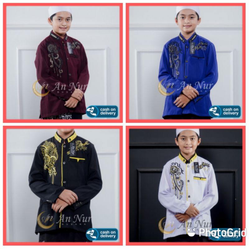 Baju Jasko jas koko bordir anak laki laki